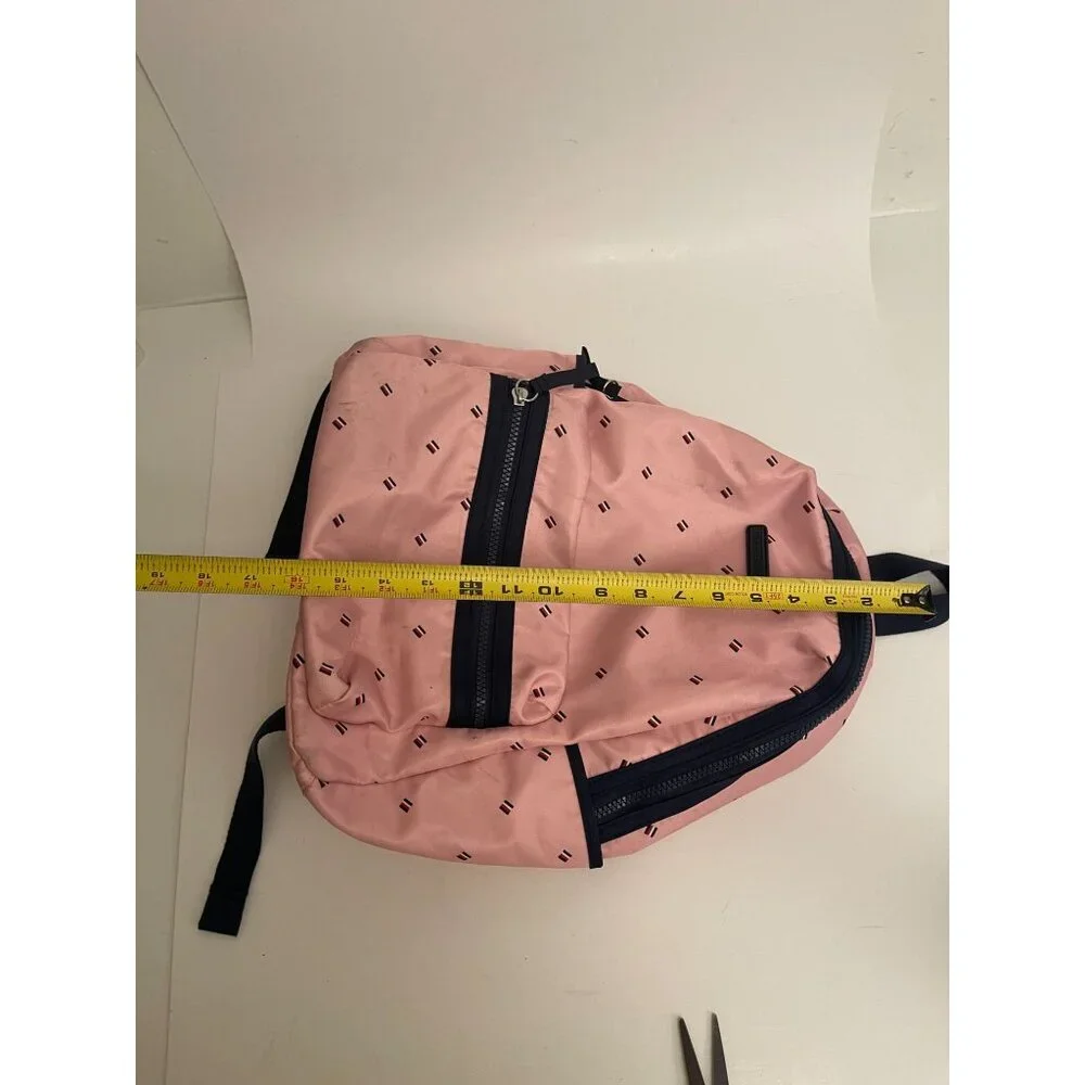 Tommy Hilfiger Pink Portland‎ Navy Blue Large Backpack Laptop Case School Bag